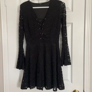 Black lace dress